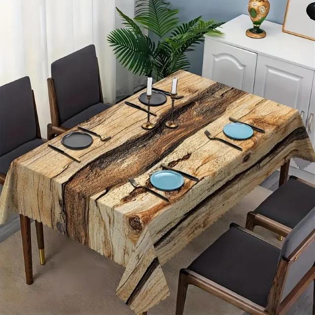 爆ヤス価格1190円★ラスティックファームハウス木目テーブルクロス 幾何学模様 耐久性ポリエステル生地 長方形 90×140cm < インテリア/ライフ 爆ヤス価格1190円★ラスティックファームハウス木目テーブルクロス 幾何学模様 耐久性ポリエステル生地 長方形 90×140cm < インテリア/ライフの