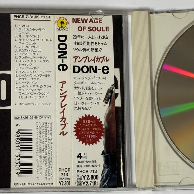 DON-E / Unbreakable �� CD/DVD/�r�f�I�� 