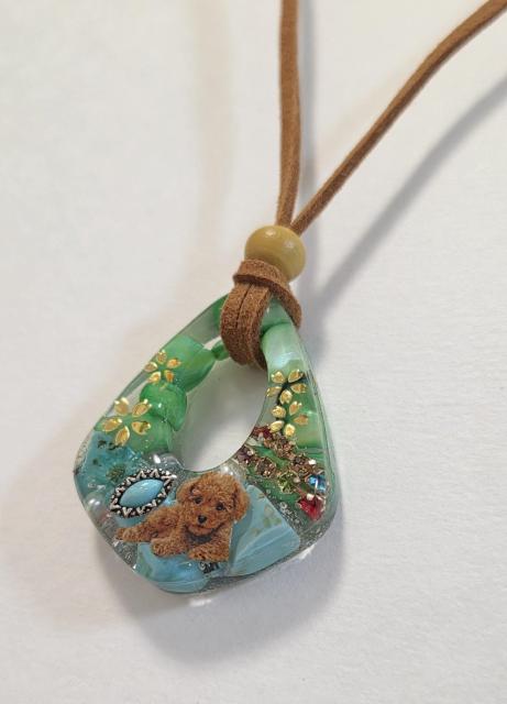 プードル天然石レジンネックレス★ トイプードル レジンネックレス 天然石ネックレス ターコイズレジンネックレス プードル < 女性ファッション プードル天然石レジンネックレス★ トイプードル レジンネックレス 天然石ネックレス ターコイズレジンネックレス プードル < 女性ファッションの