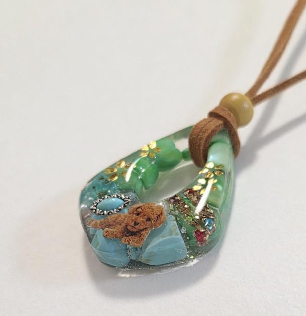 プードル天然石レジンネックレス★ トイプードル レジンネックレス 天然石ネックレス ターコイズレジンネックレス プードル < 女性ファッション プードル天然石レジンネックレス★ トイプードル レジンネックレス 天然石ネックレス ターコイズレジンネックレス プードル < 女性ファッションの