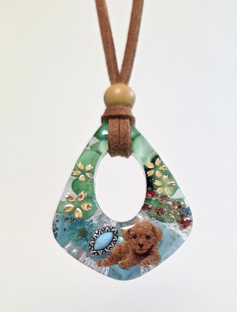 プードル天然石レジンネックレス★ トイプードル レジンネックレス 天然石ネックレス ターコイズレジンネックレス プードル < 女性ファッション プードル天然石レジンネックレス★ トイプードル レジンネックレス 天然石ネックレス ターコイズレジンネックレス プードル < 女性ファッションの