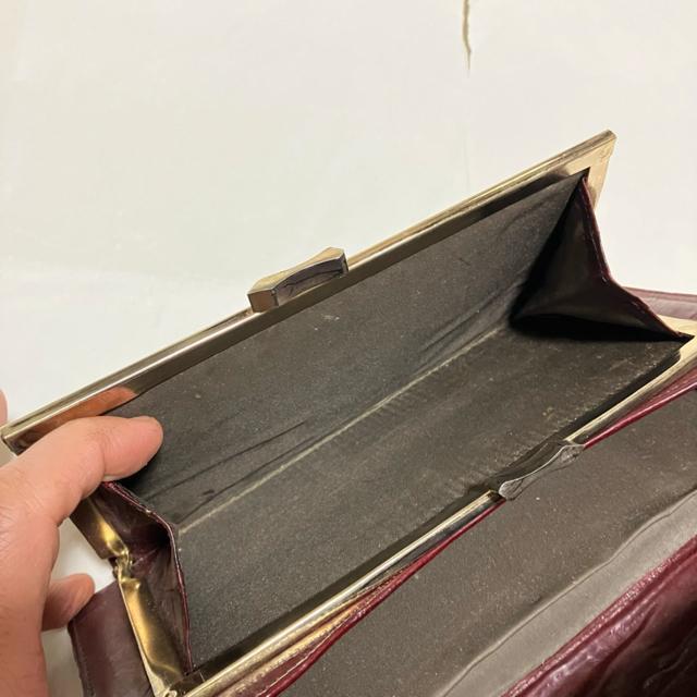 【ヴィンテージ】【韓国製】【イールスキン】 うなぎ皮 / がま口 長財布 < 女性ファッション 【ヴィンテージ】【韓国製】【イールスキン】 うなぎ皮 / がま口 長財布 < 女性ファッションの