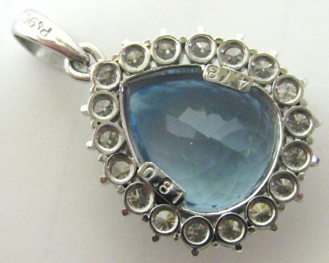 極美品Pt900プラチナ ペンダント アクアマリン4.78ctダイヤ0.81ct < 女性アクセサリー/時計 極美品Pt900プラチナ ペンダント アクアマリン4.78ctダイヤ0.81ct < 女性アクセサリー/時計の