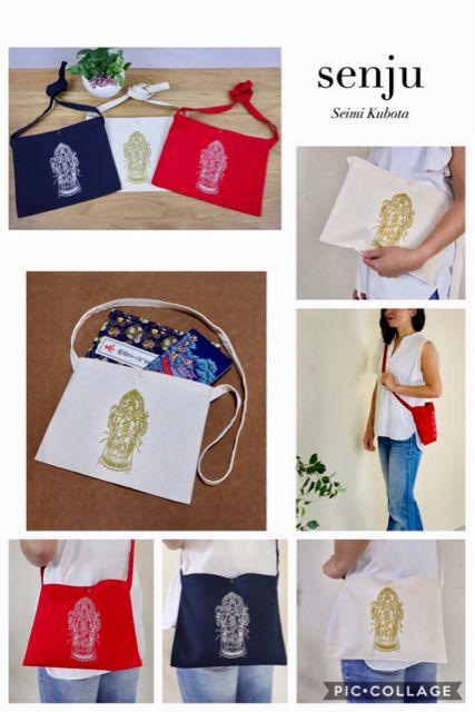 千手観音*仏画サコッシュ・ショルダーバッグ 御朱印帳袋 < 女性ファッション 千手観音*仏画サコッシュ・ショルダーバッグ 御朱印帳袋 < 女性ファッションの