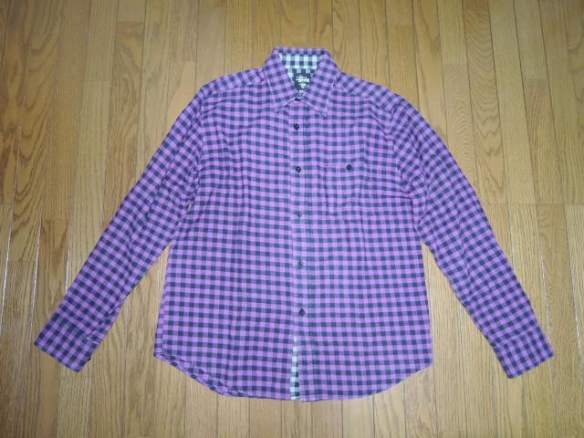 STUSSY Xe[V[ LbgvCh `FbNVc M n l  Kit Plaid Flannel Shirt  uh 