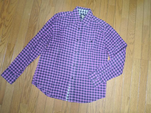 STUSSY Xe[V[ LbgvCh `FbNVc M n l  Kit Plaid Flannel Shirt  uh 