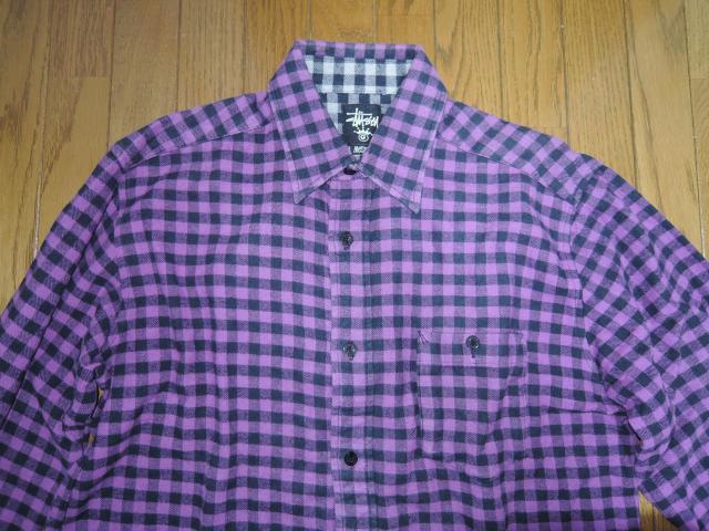 STUSSY Xe[V[ LbgvCh `FbNVc M n l  Kit Plaid Flannel Shirt  uh 