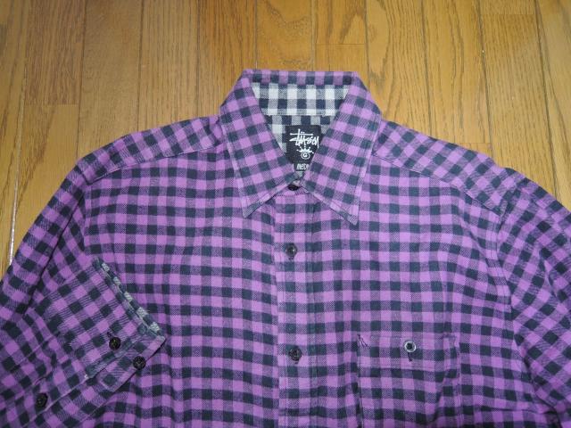 STUSSY Xe[V[ LbgvCh `FbNVc M n l  Kit Plaid Flannel Shirt  uh 