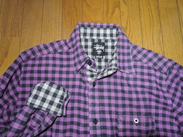 STUSSY Xe[V[ LbgvCh `FbNVc M n l  Kit Plaid Flannel Shirt  uh 