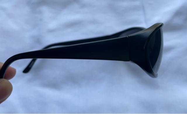 UVカットサングラス メンズ ポリッシュブラック/ブルー サーフィン スノーボード ツーリング アウトドア キャンプ 釣り プール < 男性ファッション  UVカットサングラス メンズ ポリッシュブラック/ブルー サーフィン スノーボード ツーリング アウトドア キャンプ 釣り プール < 男性ファッションの