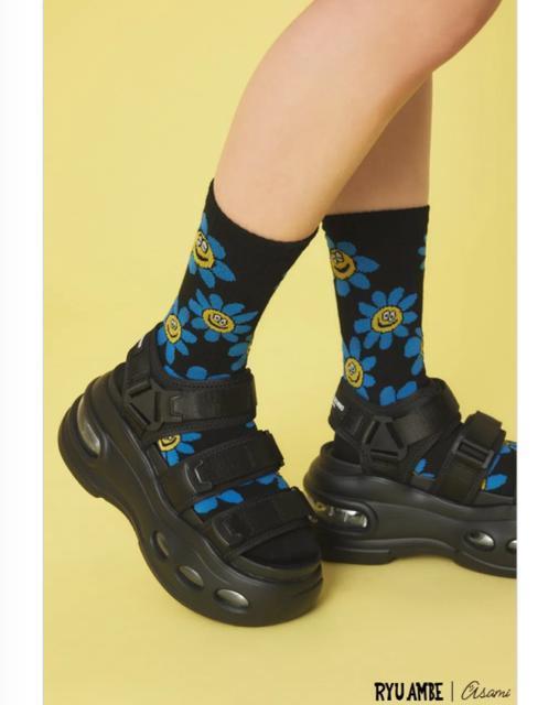 ロデオクラウンズ★ Ryu Ambe ソックス(黒) < ブランド ロデオクラウンズ★ Ryu Ambe ソックス(黒) < ブランドの