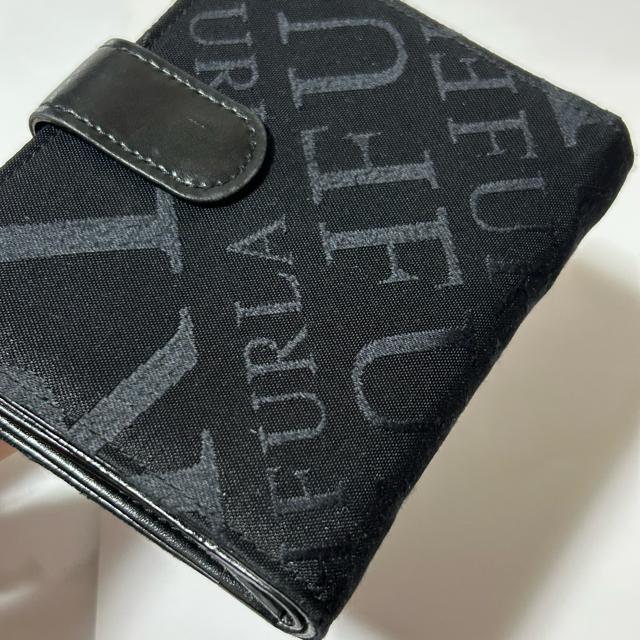美品 FURLA フルラ キャンバス 二つ折り 財布 メンズ レディース < ブランド  美品 FURLA フルラ キャンバス 二つ折り 財布 メンズ レディース < ブランドの