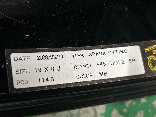 8072114)レイズRAYSベルサススパーダオッティモ4本ブラックポリッシュ19インチアルミ8J+45ミニバンセダン送料無料 < 自動車/バイク 8072114)レイズRAYSベルサススパーダオッティモ4本ブラックポリッシュ19インチアルミ8J+45ミニバンセダン送料無料 < 自動車/バイク