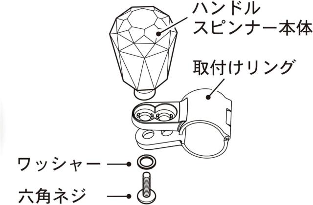 カシムラ アクリルハンドルスピンナー < 自動車/バイク カシムラ アクリルハンドルスピンナー < 自動車/バイク