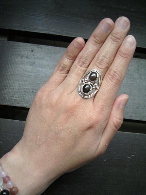 ☆即決☆15号スキャポライトキャッツアイシルバーリング < 女性アクセサリー/時計  ☆即決☆15号スキャポライトキャッツアイシルバーリング < 女性アクセサリー/時計の