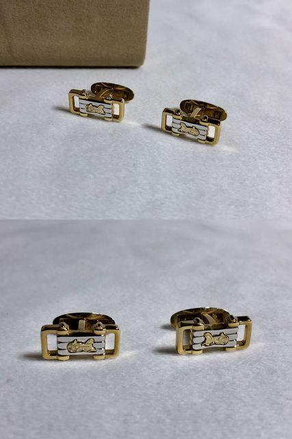 正規 CELINEセリーヌ ヴィンテージ 馬車モチーフ立体カフス 金×銀 カフリンクス ボタン < ブランド  正規 CELINEセリーヌ ヴィンテージ 馬車モチーフ立体カフス 金×銀 カフリンクス ボタン < ブランドの
