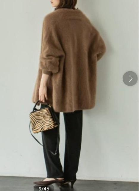 スピック&スパン ノーブル ファーニットパフカーディガン < ブランド スピック&スパン ノーブル ファーニットパフカーディガン < ブランドの