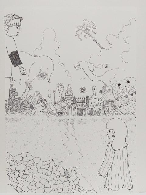 オリジナルイラスト 手描きイラスト 観光 遺跡 ハンドメイド 絵 モノクロ 原画 自作 アナログ アート 白黒 インテリア art < アニメ/コミック/キャラクター  オリジナルイラスト 手描きイラスト 観光 遺跡 ハンドメイド 絵 モノクロ 原画 自作 アナログ アート 白黒 インテリア art  < アニメ/コミック/キャラクターの