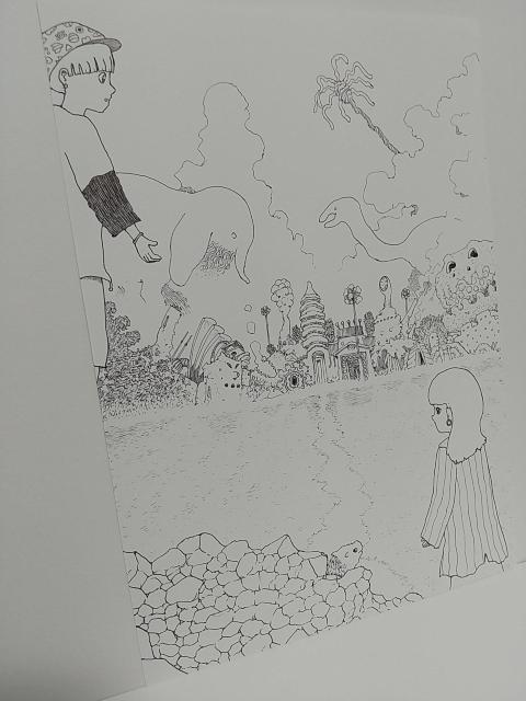 オリジナルイラスト 手描きイラスト 観光 遺跡 ハンドメイド 絵 モノクロ 原画 自作 アナログ アート 白黒 インテリア art < アニメ/コミック/キャラクター  オリジナルイラスト 手描きイラスト 観光 遺跡 ハンドメイド 絵 モノクロ 原画 自作 アナログ アート 白黒 インテリア art < アニメ/コミック/キャラクターの
