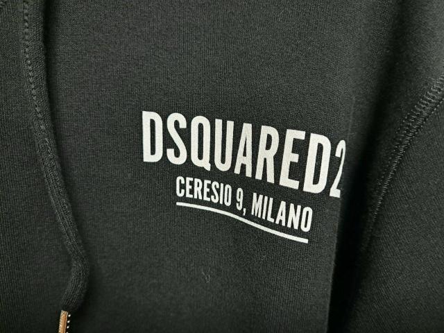 ☆DSQUARED2 ディースクエアード ロゴ プリント スウェット パーカー 裏起毛 プルオーバー/メンズ/L☆現行モデル < ブランド ☆DSQUARED2 ディースクエアード ロゴ プリント スウェット パーカー 裏起毛 プルオーバー/メンズ/L☆現行モデル < ブランドの