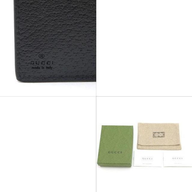 ◆ 本物 美品 ◆ GUCCI グッチ カードケース 名刺入れ マチ付き レザー ブラック 黒 財布 袋 箱 人気 428737 < ブランド  ◆ 本物 美品 ◆ GUCCI グッチ カードケース 名刺入れ マチ付き レザー ブラック 黒 財布 袋 箱 人気 428737 < ブランドの