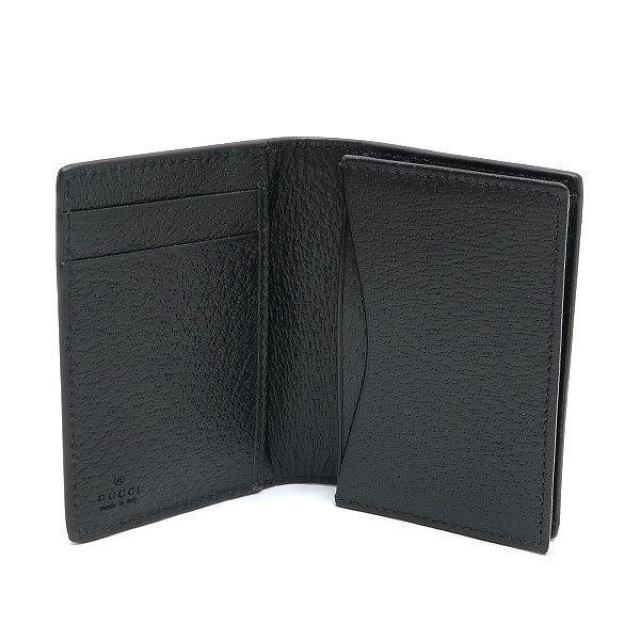 ◆ 本物 美品 ◆ GUCCI グッチ カードケース 名刺入れ マチ付き レザー ブラック 黒 財布 袋 箱 人気 428737 < ブランド  ◆ 本物 美品 ◆ GUCCI グッチ カードケース 名刺入れ マチ付き レザー ブラック 黒 財布 袋 箱 人気 428737 < ブランドの