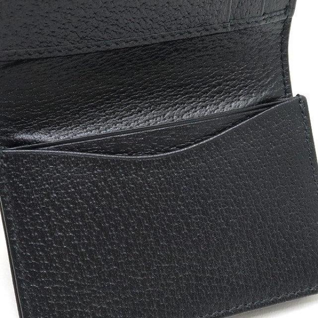◆ 本物 美品 ◆ GUCCI グッチ カードケース 名刺入れ マチ付き レザー ブラック 黒 財布 袋 箱 人気 428737 < ブランド  ◆ 本物 美品 ◆ GUCCI グッチ カードケース 名刺入れ マチ付き レザー ブラック 黒 財布 袋 箱 人気 428737 < ブランドの