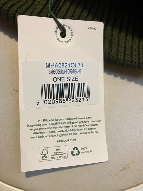 【Barbour】バブアー Dunford ダンフォード コットンビーニー   オリーブ < ブランド  【Barbour】バブアー Dunford ダンフォード コットンビーニー   オリーブ < ブランドの