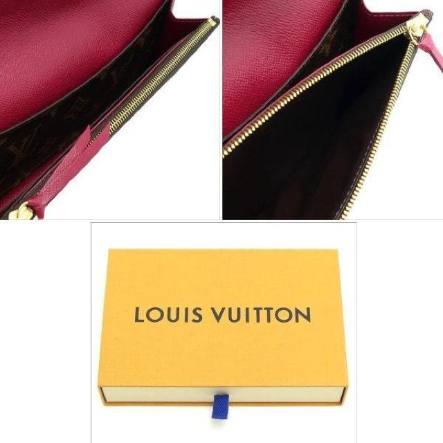 ◆ 本物 美品 ◆ LV ルイヴィトン モノグラム ポルトフォイユエミリー 2つ折り 長財布 赤系 財布 箱 人気 M60697 < ブランド  ◆ 本物 美品 ◆ LV ルイヴィトン モノグラム ポルトフォイユエミリー 2つ折り 長財布 赤系 財布 箱 人気 M60697 < ブランドの