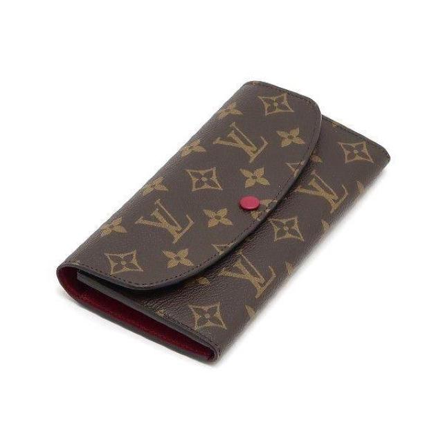 ◆ 本物 美品 ◆ LV ルイヴィトン モノグラム ポルトフォイユエミリー 2つ折り 長財布 赤系 財布 箱 人気 M60697 < ブランド  ◆ 本物 美品 ◆ LV ルイヴィトン モノグラム ポルトフォイユエミリー 2つ折り 長財布 赤系 財布 箱 人気 M60697 < ブランドの
