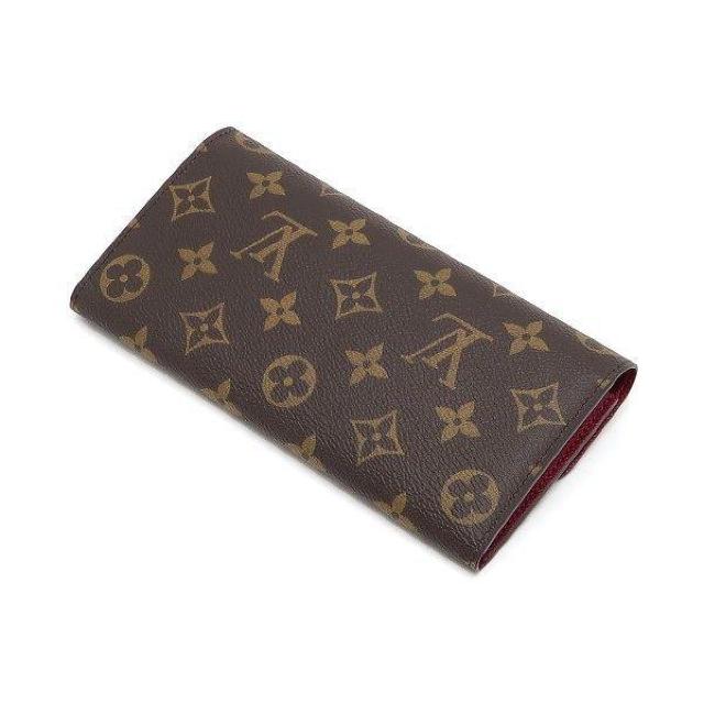 ◆ 本物 美品 ◆ LV ルイヴィトン モノグラム ポルトフォイユエミリー 2つ折り 長財布 赤系 財布 箱 人気 M60697 < ブランド  ◆ 本物 美品 ◆ LV ルイヴィトン モノグラム ポルトフォイユエミリー 2つ折り 長財布 赤系 財布 箱 人気 M60697 < ブランドの