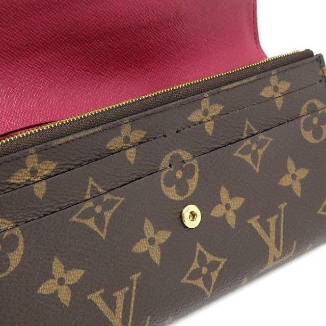 ◆ 本物 美品 ◆ LV ルイヴィトン モノグラム ポルトフォイユエミリー 2つ折り 長財布 赤系 財布 箱 人気 M60697 < ブランド  ◆ 本物 美品 ◆ LV ルイヴィトン モノグラム ポルトフォイユエミリー 2つ折り 長財布 赤系 財布 箱 人気 M60697 < ブランドの