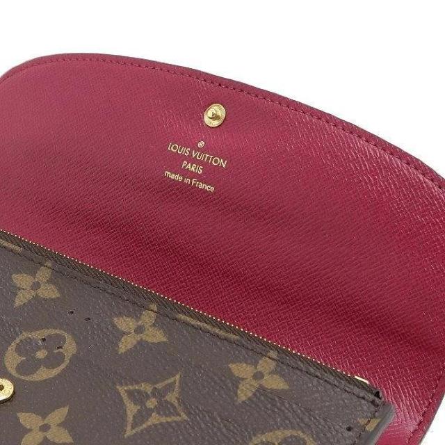 ◆ 本物 美品 ◆ LV ルイヴィトン モノグラム ポルトフォイユエミリー 2つ折り 長財布 赤系 財布 箱 人気 M60697 < ブランド  ◆ 本物 美品 ◆ LV ルイヴィトン モノグラム ポルトフォイユエミリー 2つ折り 長財布 赤系 財布 箱 人気 M60697 < ブランドの