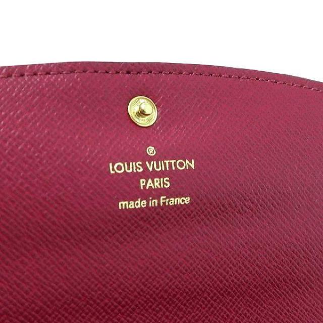 ◆ 本物 美品 ◆ LV ルイヴィトン モノグラム ポルトフォイユエミリー 2つ折り 長財布 赤系 財布 箱 人気 M60697 < ブランド  ◆ 本物 美品 ◆ LV ルイヴィトン モノグラム ポルトフォイユエミリー 2つ折り 長財布 赤系 財布 箱 人気 M60697 < ブランドの
