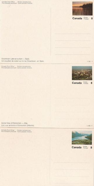 カナダ 郵便絵はがき8¢1970年代 3種【F-11】 < ホビー カナダ 郵便絵はがき8¢1970年代 3種【F-11】 < ホビーの