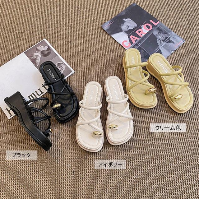 送料無料 新品 厚底 親指トングサンダル レディース美脚 < 女性ファッション  送料無料 新品 厚底 親指トングサンダル レディース美脚 < 女性ファッションの