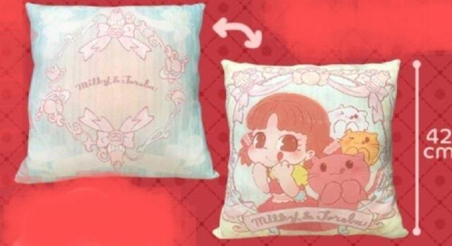 オンクレ トレバ限定! ペコちゃん×トレバ ゆめふわスクエアクッション < アニメ/コミック/キャラクター  オンクレ トレバ限定! ペコちゃん×トレバ ゆめふわスクエアクッション  < アニメ/コミック/キャラクターの