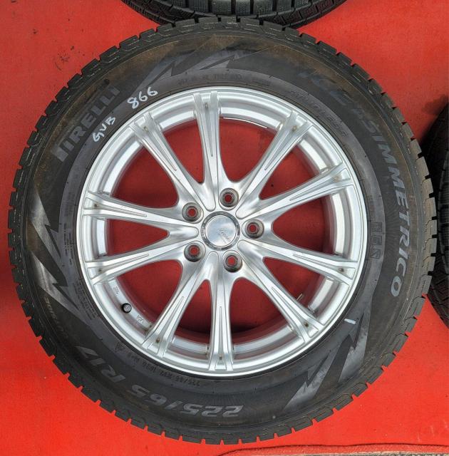 5ZIGEN リーガレス 17in 7J +45 PCD114.3冬用4本セット PIRELLI ICE ASIMMETRICO < 自動車/バイク 5ZIGEN リーガレス 17in 7J +45 PCD114.3冬用4本セット PIRELLI ICE ASIMMETRICO < 自動車/バイク