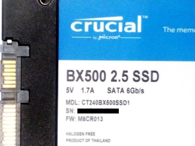 ★SSD Crucial CT240BX500SSD1 240GB SATA < PC本体/周辺機器 ★SSD Crucial CT240BX500SSD1 240GB SATA < PC本体/周辺機器の