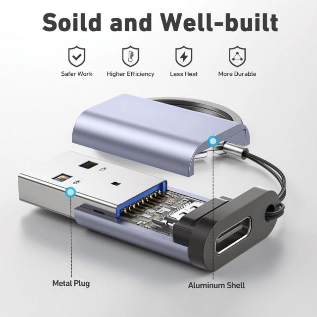 �y�V�i���z��10Gbps USB Type-A - USB-C�A�_�v�^�[�� �� �Ɠd/AV�� 