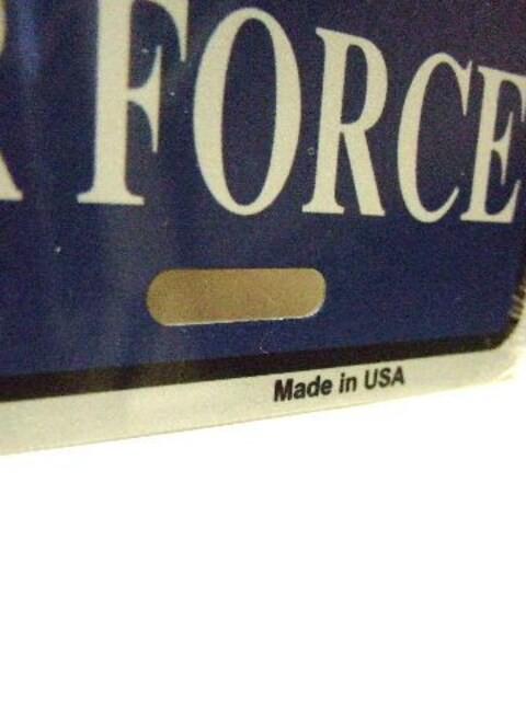 ☆ミリタリー☆ライセンスプレート☆U.S.A.F.☆新品☆ < インテリア/ライフ  ☆ミリタリー☆ライセンスプレート☆U.S.A.F.☆新品☆ < インテリア/ライフの