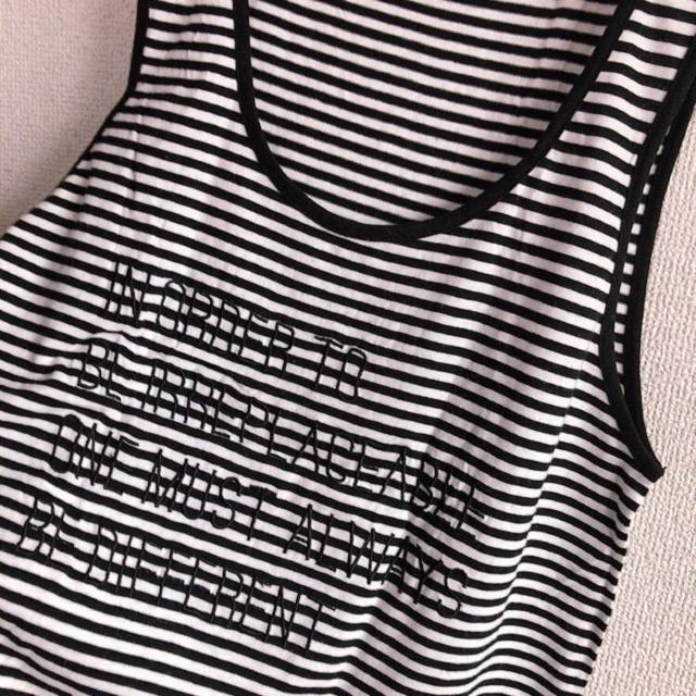 ◆EMODA/エモダ◆定番ボーダータンク★チュニック丈*Aライン♪シンプルコーデ < ブランド ◆EMODA/エモダ◆定番ボーダータンク★チュニック丈*Aライン♪シンプルコーデ < ブランドの