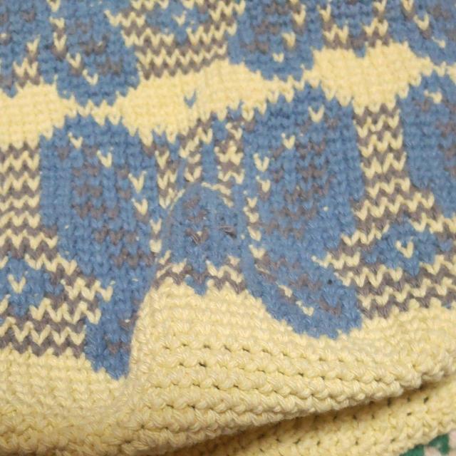 手編みの丸底手提げバック〈チョウ〉 < ペット/手芸/園芸  手編みの丸底手提げバック〈チョウ〉 < ペット/手芸/園芸の