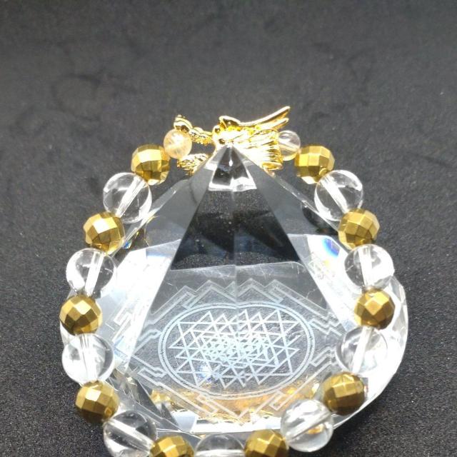 金運○黄龍○ゴールデンオーラ&水晶&タイチンルチル(18a) < 男性アクセサリー/時計  金運○黄龍○ゴールデンオーラ&水晶&タイチンルチル(18a) < 男性アクセサリー/時計の