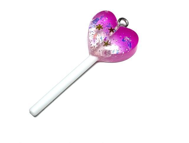 155 樹脂パーツ 1個 ピンク色のハート型ロリポップ キャンディー 飴◯ < ペット/手芸/園芸 155 樹脂パーツ 1個 ピンク色のハート型ロリポップ キャンディー 飴◯ < ペット/手芸/園芸の