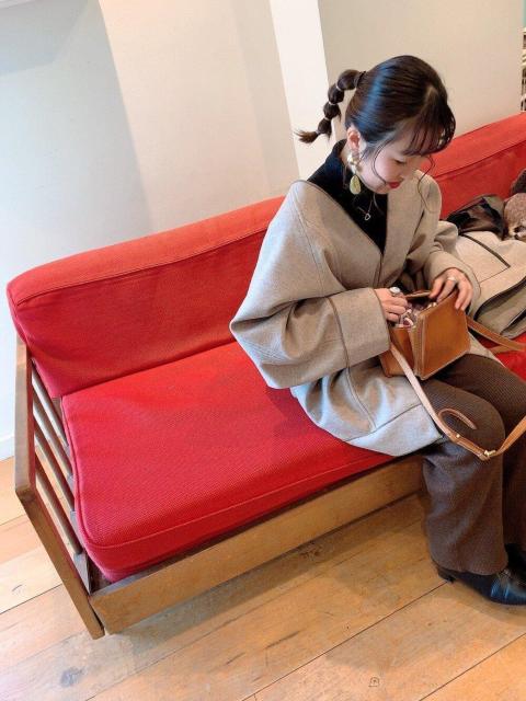 Kastaneコート★ドルマンステッチのパイピングコート < ブランド Kastaneコート★ドルマンステッチのパイピングコート < ブランドの