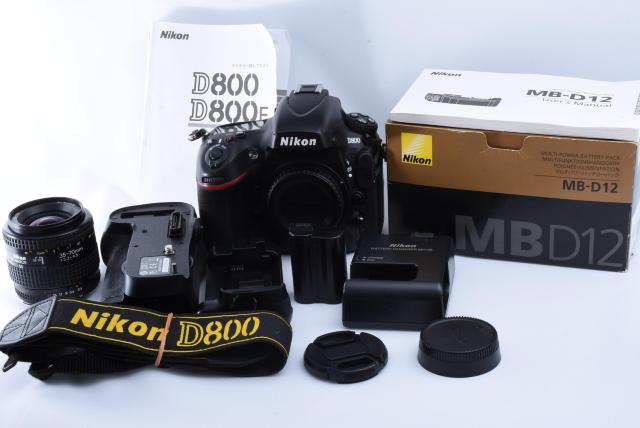 Nikon D800 {fB + MB-D12 Obv Zbg ܂Yt  Ɠd/AV 