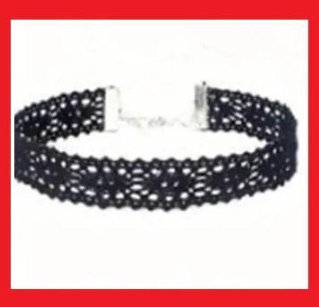 レースチョーカーA ブラック ゴシック パンク ゴスロリ ゴスパン 未使用 < 女性アクセサリー/時計 レースチョーカーA ブラック ゴシック パンク ゴスロリ ゴスパン 未使用 < 女性アクセサリー/時計の