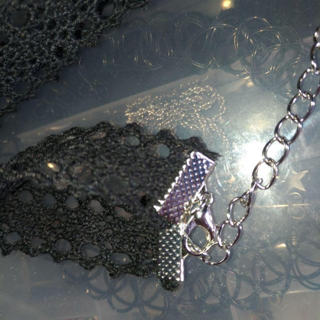 レースチョーカーA ブラック ゴシック パンク ゴスロリ ゴスパン 未使用 < 女性アクセサリー/時計 レースチョーカーA ブラック ゴシック パンク ゴスロリ ゴスパン 未使用 < 女性アクセサリー/時計の