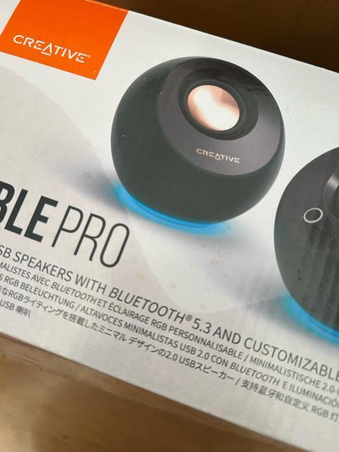 Creative Pebble Pro �A���p�C�� �O���[�� �� �Ɠd/AV�� 